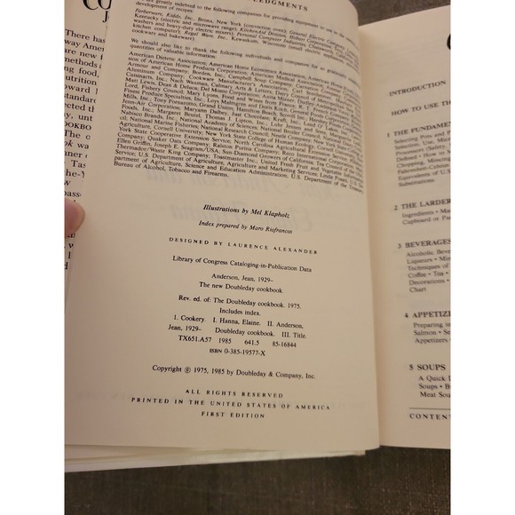 1985 The New Doubleday Cookbook hcdj book over 4000 recipes - Picture 8 of 11